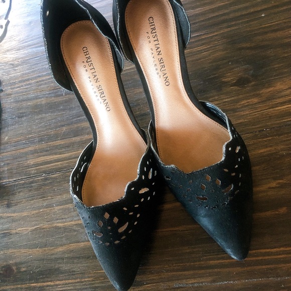 Christian Siriano Real Leather And Suede Heels 🐆 - Picture 3 of 10